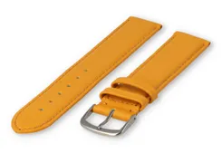 XL watch strap smooth leather - 22mm - mustard yellow