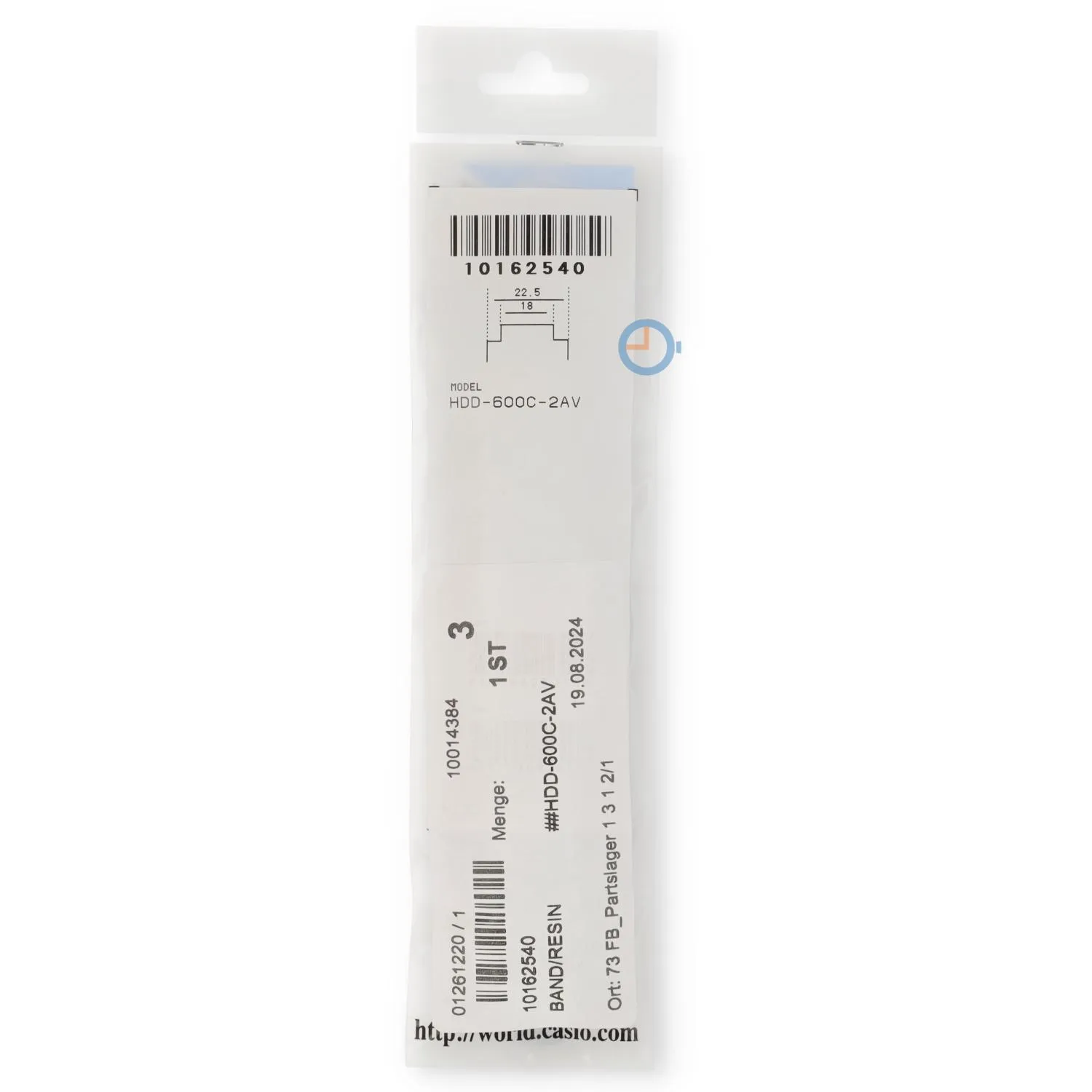 Casio horlogeband HDD-600C-2