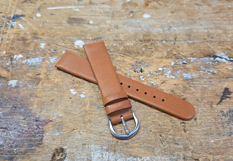 Universeel bandje Danish Design - 18mm - cognacbruin