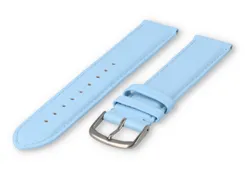 XL watch strap smooth leather - 22mm - ice blue