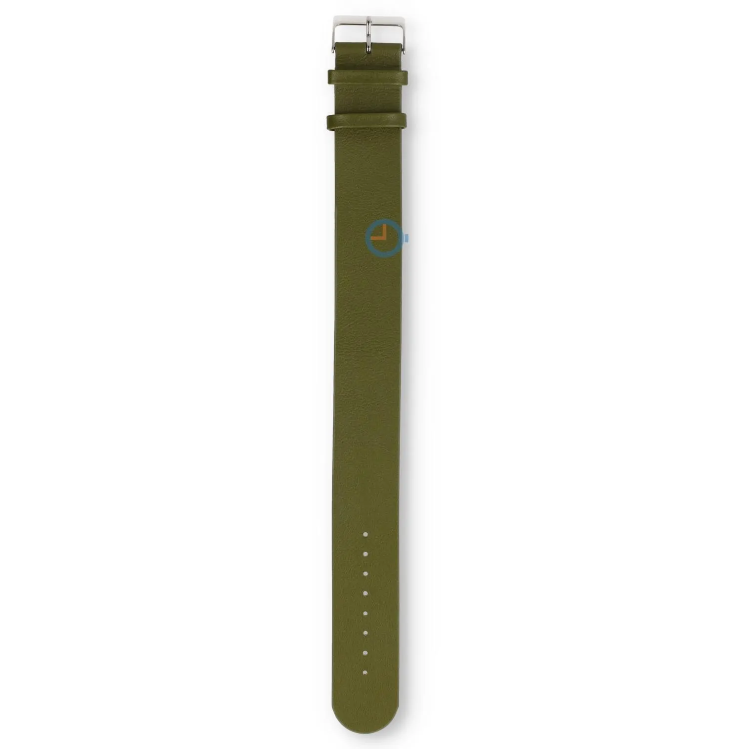 One-piece leather strap - 22mm - avocado