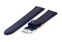 Watchstrap 16mm darkblue buffalo leather