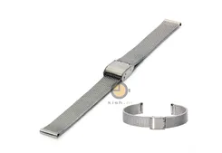 Mesh watchstrap 14mm silver