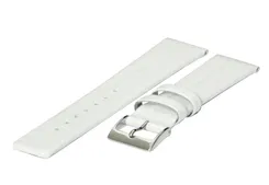 Horlogeband 22mm wit hoogglans