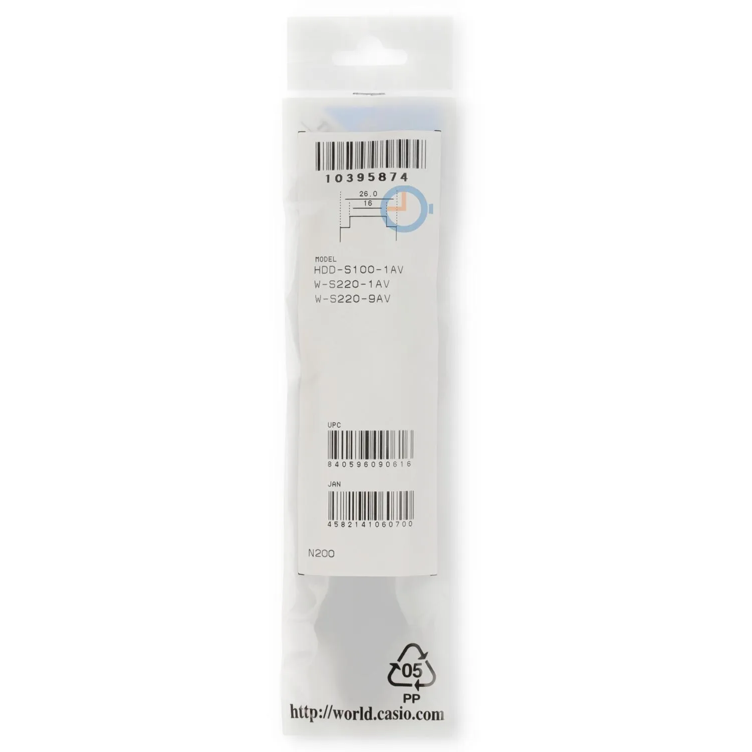 Casio Uhrenarmband HDD-S100-1A