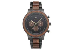 Kerbholz Uhrenarmband Maximilian Black Walnut