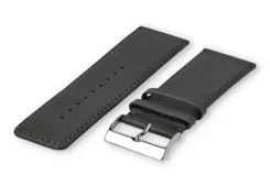 XL watch strap smooth leather - 30mm - darkgrey
