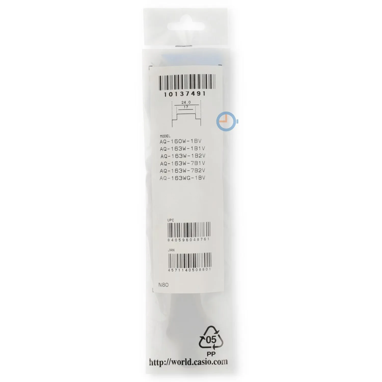 Casio Uhrenarmband AQ-163W-1B1V
