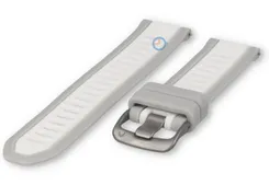 20mm silicone quickrelease strap - grey/white