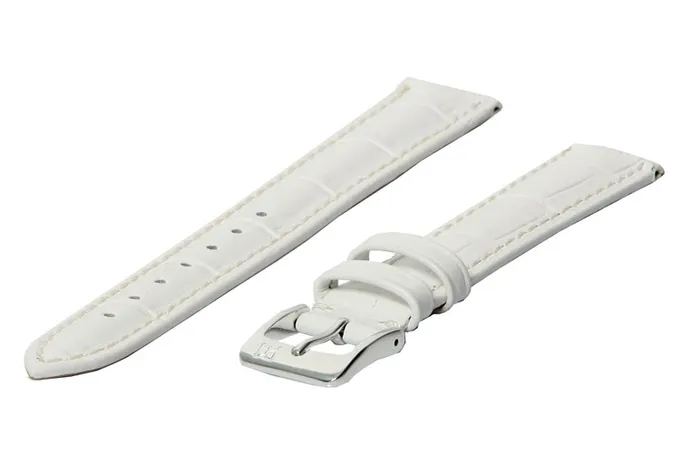 Watchstrap leather 16mm white