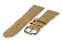 Lightly padded watch strap - 22mm - sand