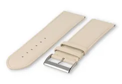 XL watch strap smooth leather - 28mm - cream-coloured