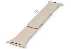 Bicolor Apple strap - beige/pink pebble - 45mm