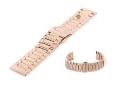 Uhrenarmband 20mm Rotgold Stahl