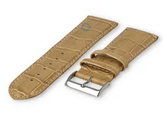 Calfskin watch strap - 26mm - sand