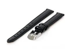 Watchstrap 11mm black leather