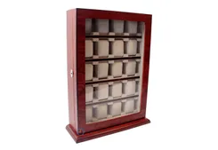 Uhrenvitrine für 20 Uhren bubinga