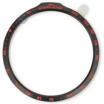 Easy to install bezel Garmin Fenix 7S - black/red