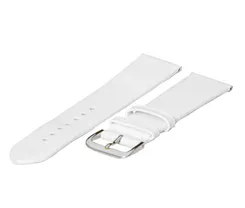 Watchstrap 20mm white leather