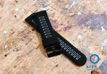 Coros Apex 42mm / Pace 2 siliconen horlogeband - zwart/grijs