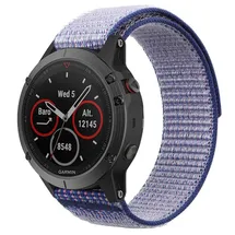 Garmin Fenix 7 strap with hook and loop - blue/lila
