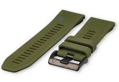 Garmin Fenix 7X soft silicone strap - armygreen/black - 26mm