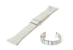 Uhrenarmband 24mm silber Edelstahl