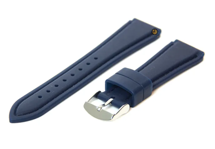 Uhrenarmband 18mm Blau Kautschuk