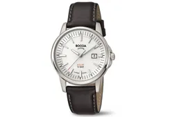 Boccia 3643-01 watch band leather