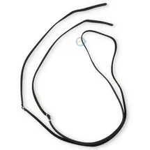 Universal 13mm black nylon neck watchband for stopwatch - Seiko