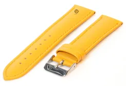 Watchstrap 18mm mustard yellow calf leather