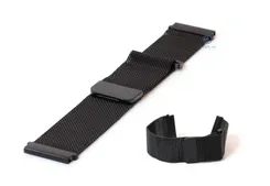 Uhrenarmband 22mm Mailänder schwarz