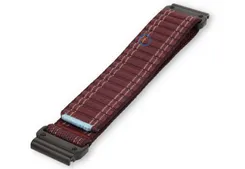 Elastic nylon strap for Garmin Fenix 7 burgundy- 22mm