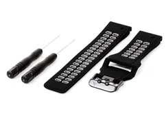 Garmin Fenix 5/6/7 watch band silicone - black/grey