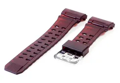 Casio G-Shock GW-9400 watch band resin - darkred translucent
