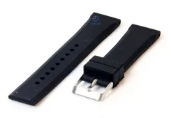 Watchstrap 22mm rubber black