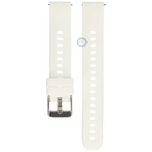 16mm silicon watch strap - White