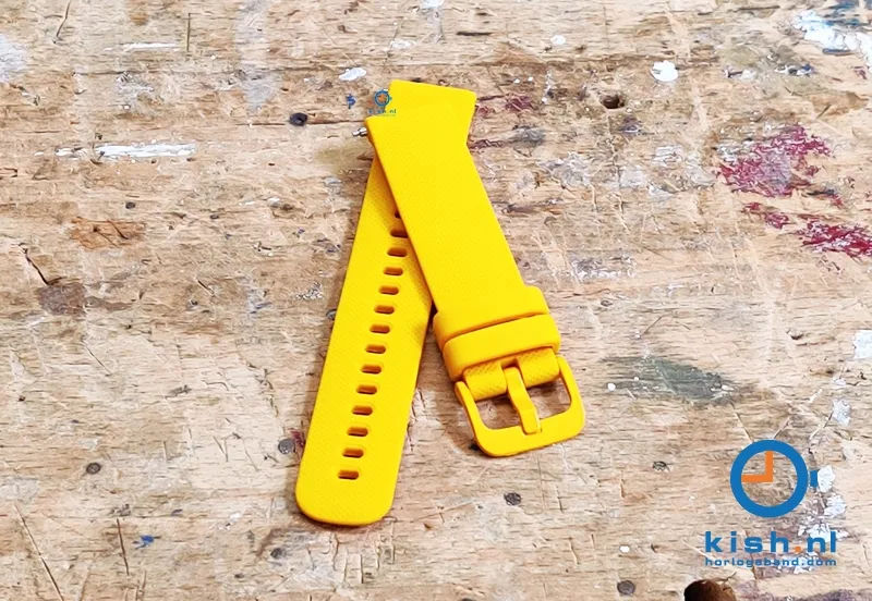 Watchstrap 22mm silicone orange