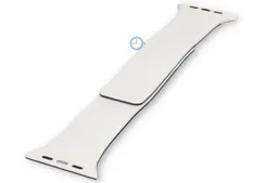Bicolor Apple strap - white/blue pebble - 41mm