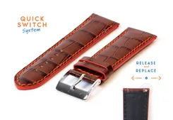 Watchstrap 24mm brown leather