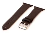 Apple Uhrenarmband veganes Leder dunkelbraun - 44/45/46/49mm