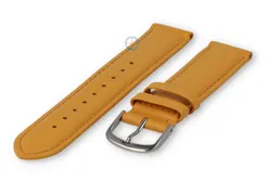 18mm watch strap smooth leather - mustard yellow