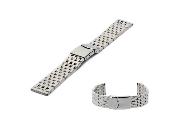 Uhrenarmband 20mm Silber Stahl