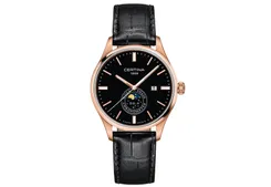 Certina Band C0334573605100A 20/18mm XL schwarzes Leder ohne Schließe