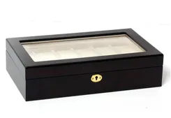 Uhrenbox für 12 Uhren ebony
