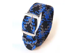 Watchstrap 20mm nylon blue/grey/black