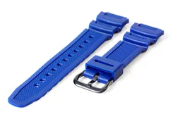 Casio Collection AE-1200WH horlogeband rubber - royalblauw