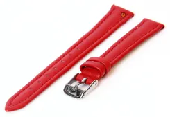 Watchstrap 12mm red calf leather