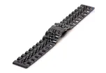 Uhrenarmband 20mm stahl schwarz polished/matt