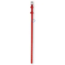 One-piece leather strap - 6mm - red